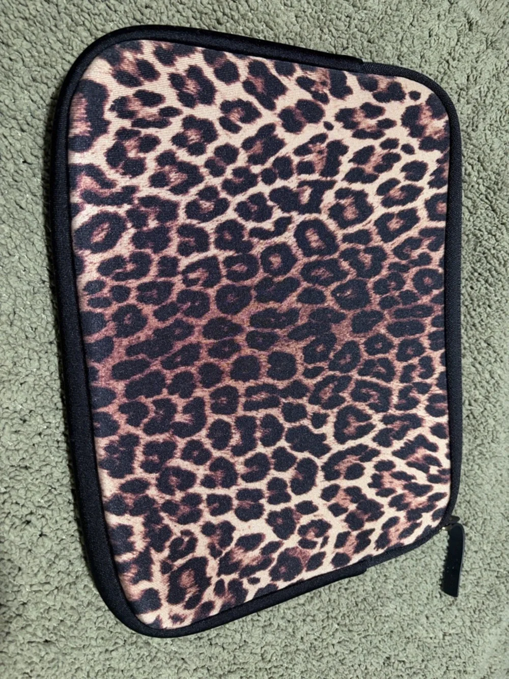 Lucky Brand Leopard Print iPad case- Brown & Black